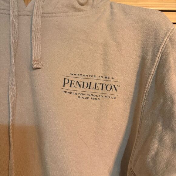 Pendleton Tan Hoodie size small - Picture 3 of 5